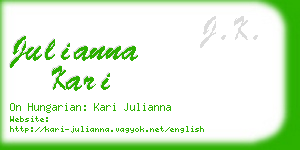 julianna kari business card